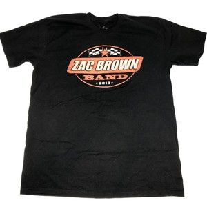 Zac Brown Band 2013 Concert Tour Black Shirt T-Shirt Lucy Justice Goods Size XL